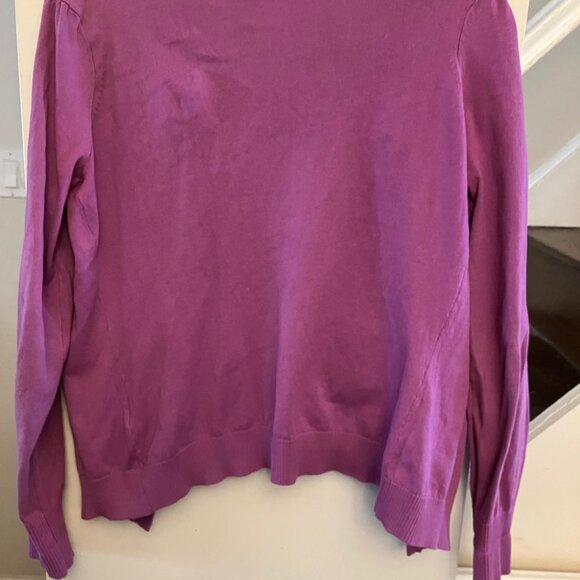 Purple Cardigan with Puff Sleeve - Picture 5 of 10